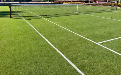 Campo de tênis feito com grama itograss Campo de tênis feito Itograss Tennis Experience